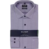 OLYMP - Luxor - Overhemd - Paars - Modern Fit - Strijkvrij