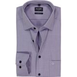 OLYMP - Luxor - Overhemd - Paars - Modern Fit - Strijkvrij