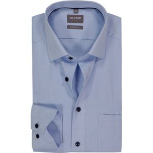 OLYMP - Luxor - Overhemd - Lichtblauw - Comfort Fit - Strijkvrij