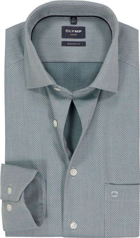 OLYMP Luxor Overhemd, modern fit, Global Kent, Groen