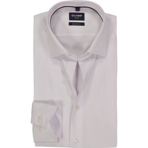 OLYMP - Luxor - Overhemd - Wit - Modern Fit - Satijnbinding
