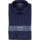 OLYMP - Luxor - Overhemd - Donkerblauw - Modern Fit - Strijkvrij