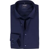 OLYMP - Luxor - Overhemd - Donkerblauw - Modern Fit - Strijkvrij