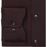 Olymp Modern fit Luxor Overhemd lange mouw bordeaux (Maat: 47) - Effen