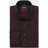 Olymp Modern fit Luxor Overhemd lange mouw bordeaux (Maat: 47) - Effen