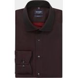 Olymp Modern fit Luxor Overhemd lange mouw bordeaux (Maat: 47) - Effen