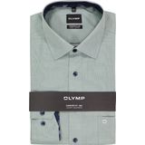 OLYMP - Luxor - Overhemd - Licht Grijsgroen - Strijkvrij - Boordmaat 45