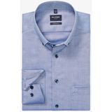 OLYMP - Luxor - Overhemd - Rookblauw - Modern Fit - Strijkvrij