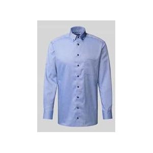 OLYMP - Luxor - Overhemd - Rookblauw - Modern Fit - Strijkvrij