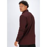 OLYMP - Luxor - Overhemd - Bordeaux Rood - Strijkvrij - Boordmaat 44