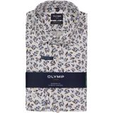 OLYMP - 24/7 Luxor - Overhemd - Wit - Modern Fit - Mouwlengte 7 - Strijkvriendelijk