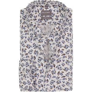 OLYMP - 24/7 Luxor - Overhemd - Wit - Dobby - Strijkvriendelijk