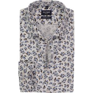 OLYMP - 24/7 Luxor - Overhemd - Wit - Strijkvriendelijk - Modern Fit