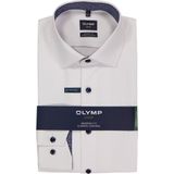 OLYMP - 24/7 Luxor - Overhemd - Marine Blauw - Modern Fit - Twill