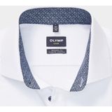 OLYMP - 24/7 Luxor - Overhemd - Marine Blauw - Modern Fit - Twill