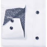 OLYMP - 24/7 Luxor - Overhemd - Marine Blauw - Modern Fit - Twill