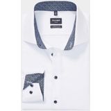 OLYMP - 24/7 Luxor - Overhemd - Marine Blauw - Modern Fit - Twill