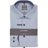 OLYMP - 24/7 Luxor - Overhemd - Lichtblauw - Comfort Fit - Strijkvriendelijk