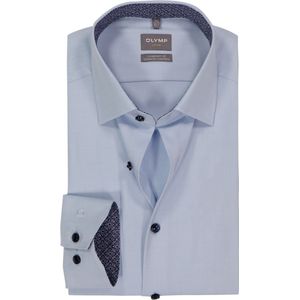 OLYMP - 24/7 Luxor - Overhemd - Lichtblauw - Comfort Fit - Strijkvriendelijk