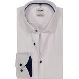 OLYMP - 24/7 Level 5 - Body Fit Overhemd - Wit - Strijkvriendelijk