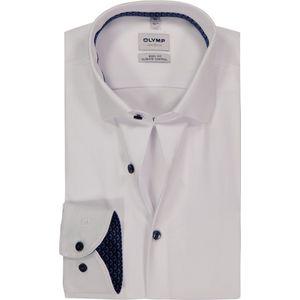 OLYMP - 24/7 Level 5 - Body Fit Overhemd - Wit - Strijkvriendelijk