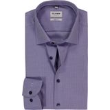 OLYMP - Level 5 - Overhemd - Paars - Mouwlengte 7 - Strijkvriendelijk
