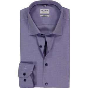 OLYMP - Level 5 - Body Fit Overhemd - Paars - Mouwlengte 7 - Strijkvriendelijk