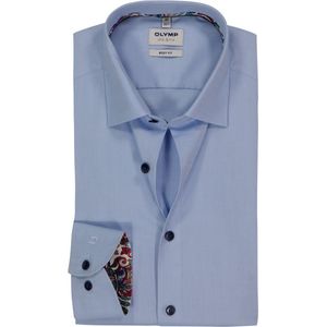 OLYMP - Level 5 - Overhemd - Lichtblauw - Mouwlengte 7 - Strijkvriendelijk