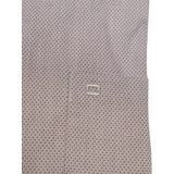 katoenen Olymp overhemd bruin geprint normale fit