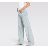 MAC Rich palazzo blue denim