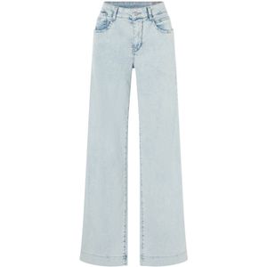 MAC Rich palazzo blue denim