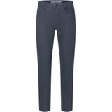 MAC - Five-pocketsbroek - Midnight Blue Check - Comfortabele Pasvorm