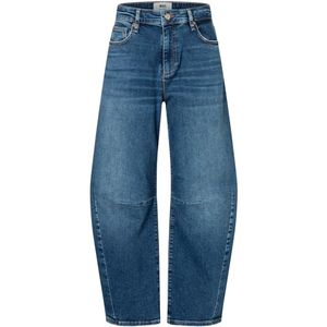 MAC - Dakota Barrel Jeans - Blauw - Dames - Katoen