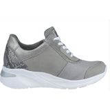 Waldläufer - Dilara - Sneakers - Taupe - Comfortabele Dames Veterschoen