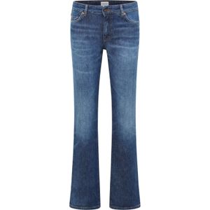 Middenblauwe Jeans - Recht - Normale Zoom - Ritssluiting