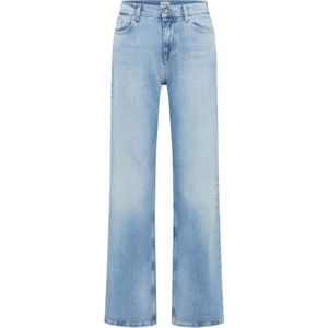 MUSTANG Dames Style Madison Wide Jeans, middenblauw 302, 26W / 30L