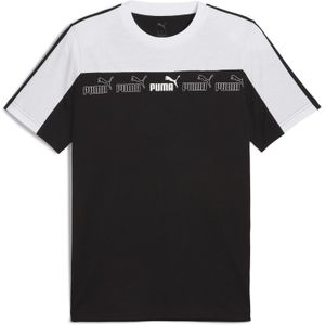 PUMA Around the Block T-shirt voor Heren, Zwart, Maat S