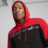 PUMA - Around The Block - Hoodie - Rood - Met Rits - Voor Heren