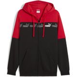 PUMA - Around The Block - Hoodie - Rood - Met Rits - Voor Heren