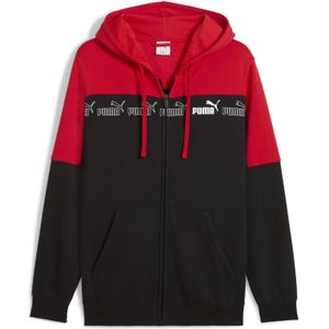PUMA - Around The Block - Hoodie - Rood - Met Rits - Voor Heren