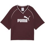 Puma - Ess Relaxed Cropped - T-shirt - Rood - Korte Mouwen