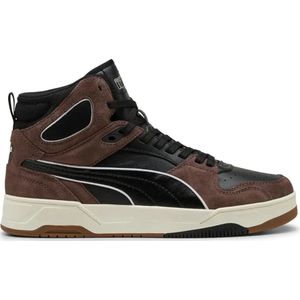 Puma - Rebound Break Mid - Sneakers - Leer/Mesh - Zwart