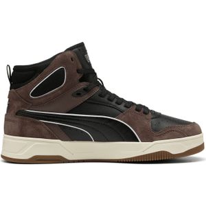 Puma - Rebound Break Mid - Sportschoenen - Zwart - Leer/Mesh