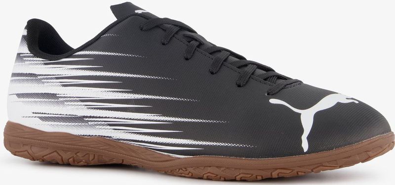 Puma - Voetbalschoenen - Puma Black-Puma White - Gedessineerd - Vetersluiting