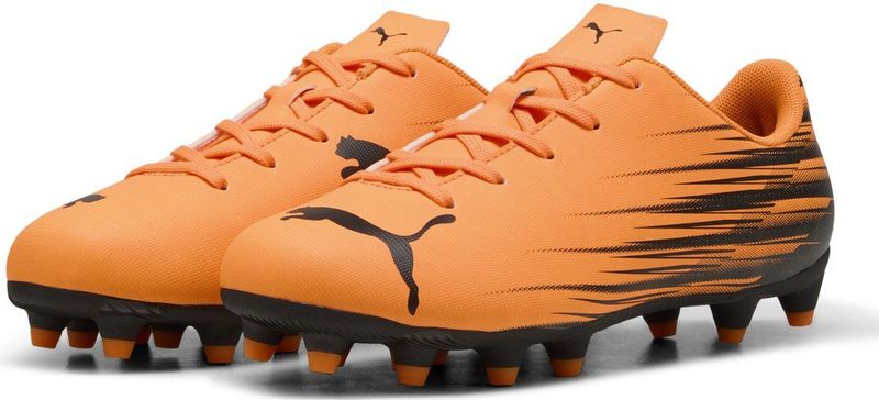 PUMA Unisex Kid's Attacanto Ii Fg/Ag Jr voetbalschoen, Heat Fire PUMA Zwart, 30 EU