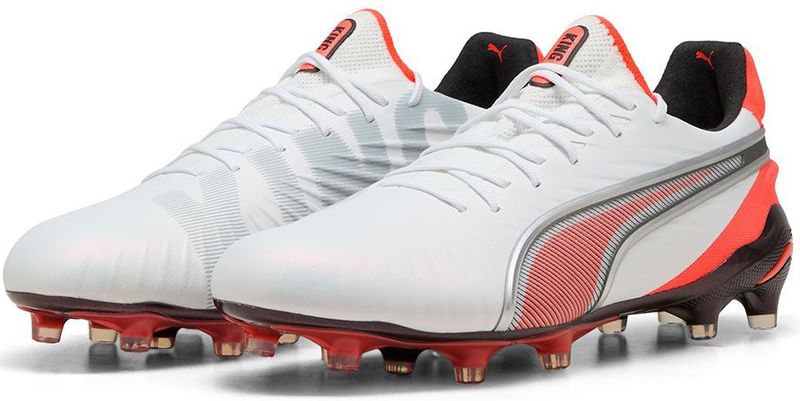 Puma - King Ultimate FG/AG - Voetbalschoenen - Wit - EU 43