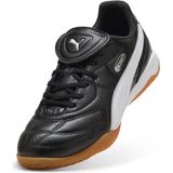 PUMA - King Liga - Zaalvoetbalschoenen - Zwart Wit Zilver - Leer