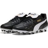 PUMA - King Top - Voetbalschoenen - Zwart Wit Goud - K-BETTER™ Bovenwerk