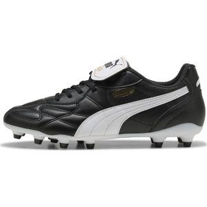 PUMA - King Top - Voetbalschoenen - Zwart Wit Goud - Leer