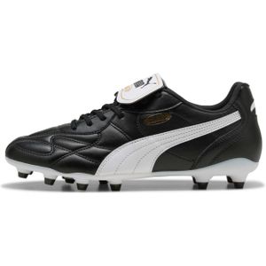 PUMA - King Top - Voetbalschoenen - Zwart Wit Goud - K-BETTER™ Bovenwerk